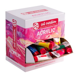 Talens Art Creation Boîte distributrice de couleurs acryliques Primary, 100 x 12 ml